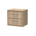 600mm Wall Hung 2-Drawer Vanity with Worktop