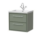 600mm Wall Hung 2-Drawer Vanity with Basin - 1 Tap Hole