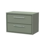 800mm Wall Hung 2-Drawer Vanity with Worktop