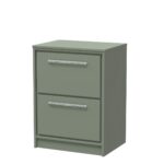 600mm Floor Standing 2-Drawer Vanity with Worktop