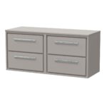 1200mm Wall Hung 4-Drawer Vanity with Worktop