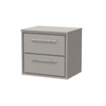 600mm Wall Hung 2-Drawer Vanity with Worktop
