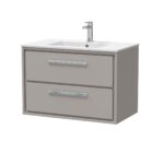800mm Wall Hung 2-Drawer Vanity with Basin - 1 Tap Hole