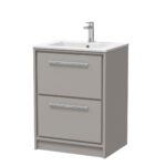 600mm Floor Standing 2-Drawer Vanity with Basin - 1 Tap Hole