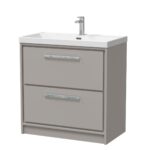 800mm Floor Standing 2-Drawer Vanity with Basin - 1 Tap Hole