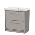 800mm Floor Standing 2-Drawer Vanity with Basin - 0 Tap Hole