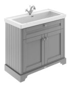 1000mm 2-Door Unit & Classic Fireclay Basin 1TH