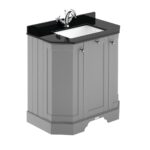 750mm 3-Door Angled Unit & Marble Top 1TH