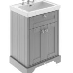 600mm 2-Door Vanity & Classic Basin 3TH
