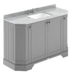 1200mm 4-Door Angled Unit & Marble Top 3TH