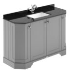 1200mm 4-Door Angled Unit & Marble Top 1TH