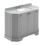 1000mm 4-Door Angled Unit & Marble Top 3TH