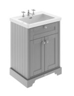 600mm 2-Door Unit & Contemporary Fireclay Basin 3TH