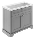 1000mm 2-Door Unit & Contemporary Basin 0TH