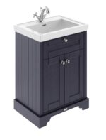 Hudson Reed Old London 600mm 2-Door Unit & Contemporary Fireclay Basin 1TH