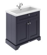 800mm 2-Door Unit & Contemporary Fireclay Basin 1TH