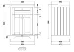 600mm Cabinet & Basin (1TH) - Image 3