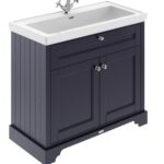 1000mm 2-Door Unit & Classic Fireclay Basin 1TH