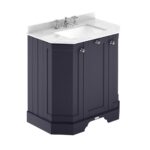 750mm 3-Door Angled Unit & Marble Top 3TH