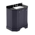 750mm 3-Door Angled Unit & Marble Top 3TH