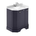 750mm 3-Door Angled Unit & Marble Top 1TH