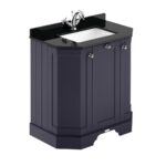 750mm 3-Door Angled Unit & Marble Top 1TH