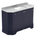 1200mm 4-Door Angled Unit & Marble Top 3TH