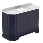 1200mm 4-Door Angled Unit & Marble Top 3TH