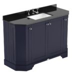 1200mm 4-Door Angled Unit & Marble Top 3TH