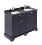 Hudson Reed Old London 1200mm Cabinet & Double Marble Top (1TH)