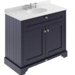 Hudson Reed Old London 1000mm Cabinet & Marble Top (3TH)