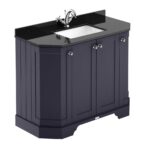 Hudson Reed Old London 1000mm 4-Door Angled Unit & Marble Top 1TH