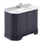 Hudson Reed Old London 1000mm 4-Door Angled Unit & Marble Top 1TH