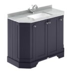 Hudson Reed Old London 1000mm 4-Door Angled Unit & Marble Top 1TH