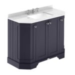 Hudson Reed Old London 1000mm 4-Door Angled Unit & Marble Top 3TH