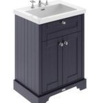 Hudson Reed Old London 600mm 2-Door Unit & Contemporary Fireclay Basin 3TH
