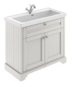 1000mm 2-Door Unit & Classic Fireclay Basin 1TH