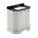 750mm 3-Door Angled Unit & Marble Top 3TH
