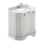 750mm 3-Door Angled Unit & Marble Top 1TH