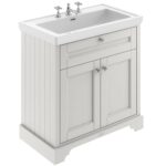 800mm 2-Door Vanity & Classic Basin 3TH