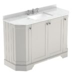 1200mm 4-Door Angled Unit & Marble Top 3TH