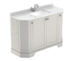 Hudson Reed Old London 1200mm 4-Door Angled Unit & Marble Top 1TH