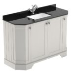1200mm 4-Door Angled Unit & Marble Top 1TH