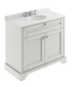 Hudson Reed Old London 1000mm Cabinet & Marble Top (3TH)