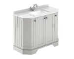 1000mm 4-Door Angled Unit & Marble Top 1TH