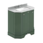 750mm 3-Door Angled Unit & Marble Top 3TH