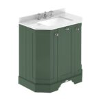 750mm 3-Door Angled Unit & Marble Top 3TH