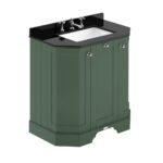 750mm 3-Door Angled Unit & Marble Top 3TH