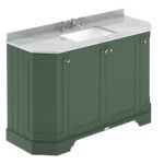 1200mm 4-Door Angled Unit & Marble Top 3TH