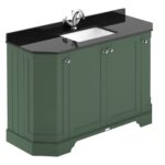 1200mm 4-Door Angled Unit & Marble Top 1TH